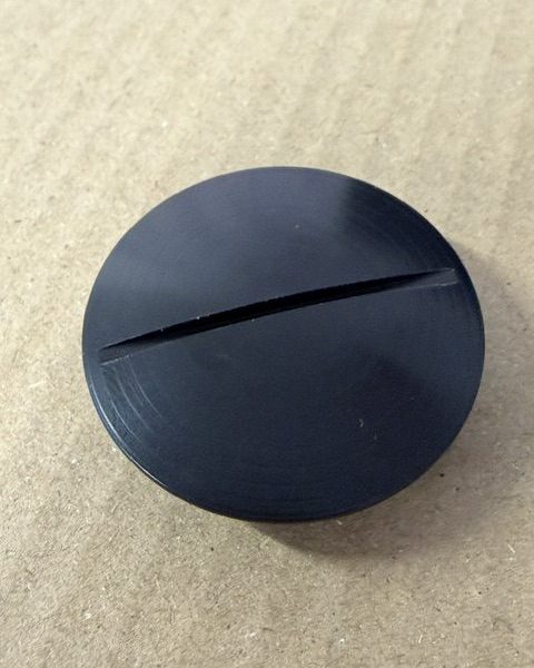 Bultaco Clutch Adjuster Cap RH side (Black Plastic)