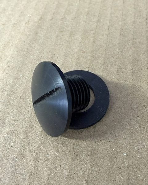 Bultaco Gear Box Oil Filler Cap (Black Plastic)
