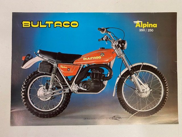 Bultaco Bultaco Alpina 187-188-189 Reproduction Parts Book/Owners Manual A4 Twinshock 