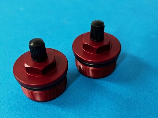 Fork Top Nuts Alloy Yamaha TY250/350 MONO (RED)