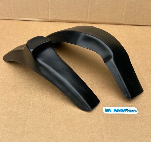 A Pair of Italjet Kids Bike Black Plastic Mudguards