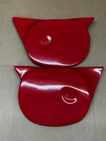 Side Panels Pursang MK4 Fiberglass Original Style  RED