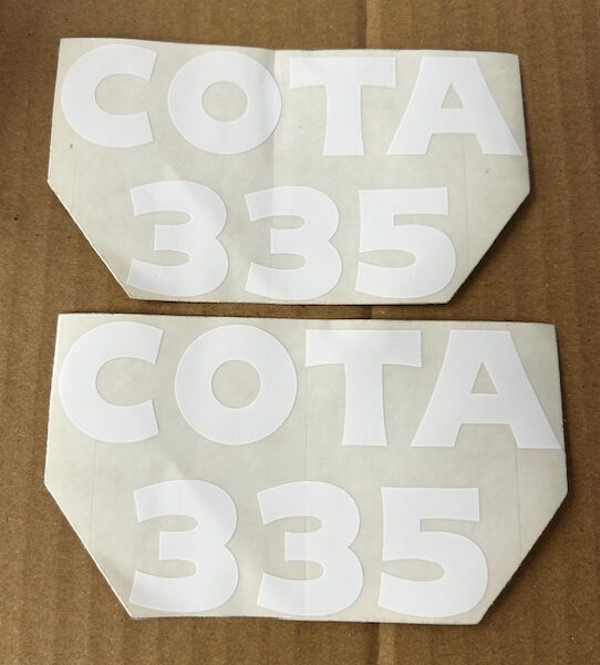 Tank Decal Genuine 'Cota 335' (Pair)