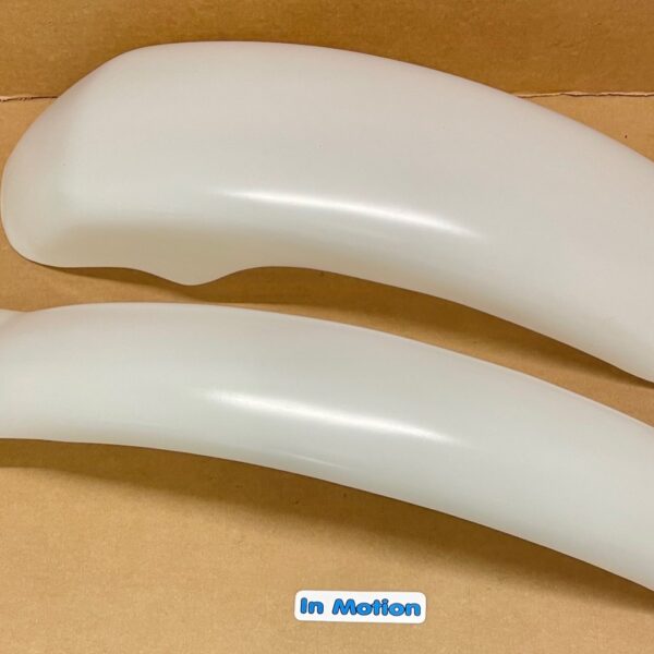 Pair of Translucent Mudguards (Black Engine) Suzuki RL