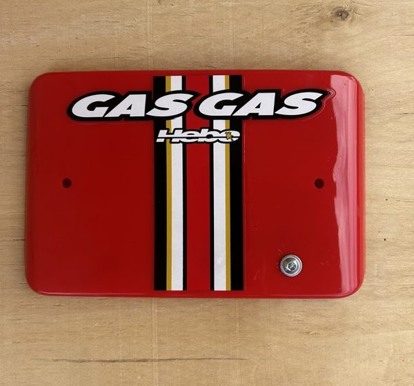 Gas Gas Front Number Plate Genuine Red Hebo